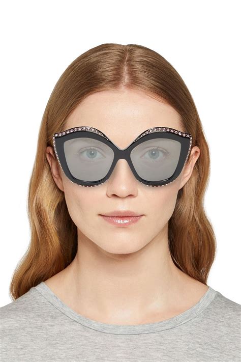 gucci lilac cat eye sunglasses|gucci oversized cat eye sunglasses.